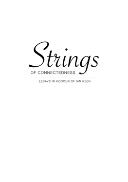 Of Connectedness Essays in Honour of Ian Keen