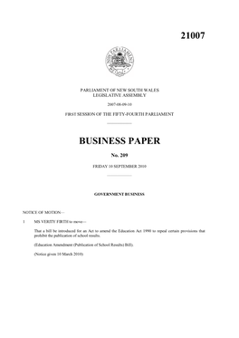 21007 Business Paper