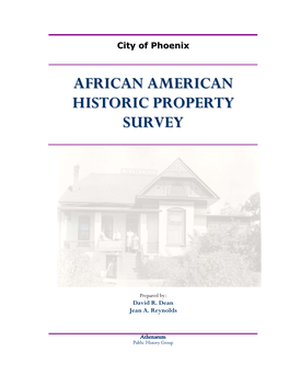 African American Historic Property Survey Ii