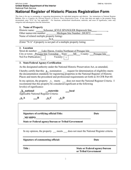 National Register of Historic Places Registration Form