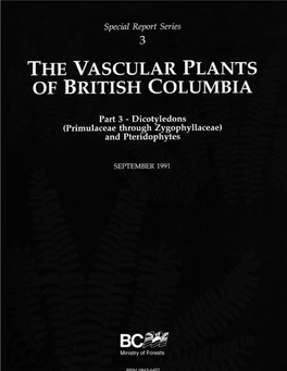 The Vascular Plants of British Columbia