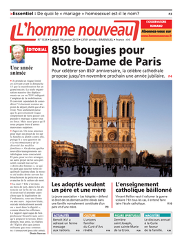 850 Bougies Pour Notre-Dame De Paris