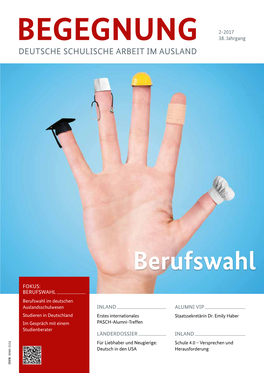 BEGEGNUNG 2/2017: Berufswahl