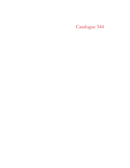 Catalogue 344 Catalogue 344