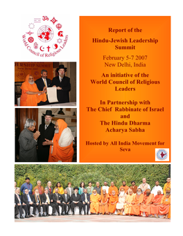 Hindu-Jewish Summit Held in New Delhi 7-Feb-2007” 2/12/08 1:13 PM