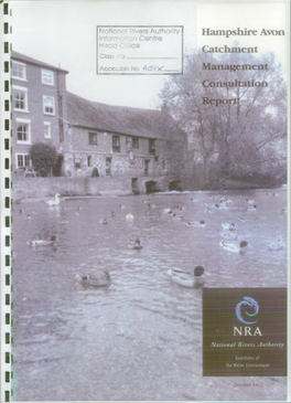 Hampshire Avon Catchment Management Plan Consultation Report