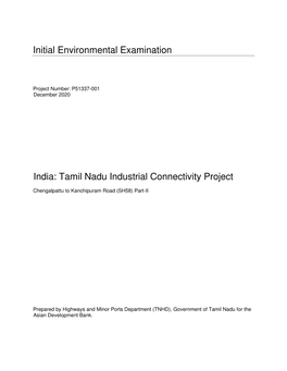 51337-001: Tamil Nadu Industrial Connectivity Project