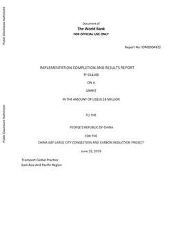 World Bank Document