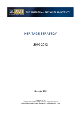 Anu Heritage Strategy