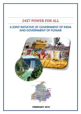 24X7 Power for All a Joint Initiative of Government of India and Government of Punjab