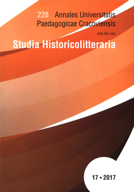 AUPC. 228. Studia Historicolitteraria 17