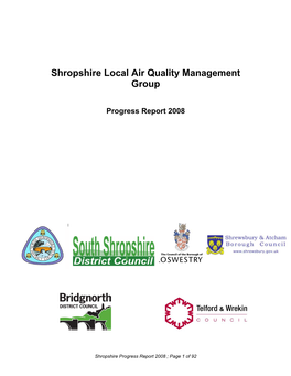 North Shropshire District Council A2.1 New and Altered Industrial Developments 20 A2.2 New Major Developments 21 A2.3 Diffusion Tubes 25