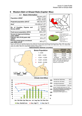 6 Western Bahr El Ghazal State (Capital: Wau)