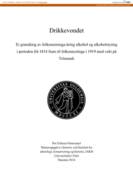 Drikkevondet