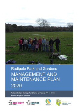 Management and Maintenance Plan 2020