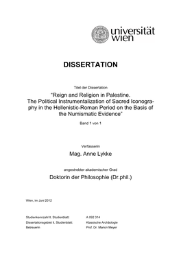 Dissertation