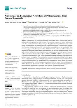 Antifungal and Larvicidal Activities of Phlorotannins from Brown Seaweeds