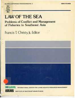 LAW.OF the SEA Problem's of Conflict and Management of Fisheries in Southeast Asia