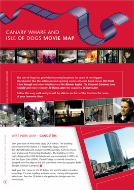 Canary Wharf and Isle of Dogs Movie Map