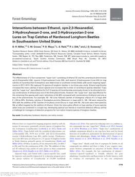 Interactions Between Ethanol, Syn-2,3-Hexanediol, 3