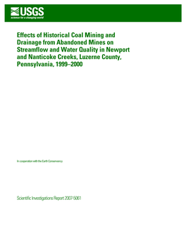 Effects of Historical Coal Mining and Drainage from Abandoned Mines