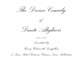 The Divine Comedy by Dante Alighieri