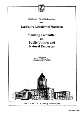 Standing Committee on Public Utilities and Natural Resources