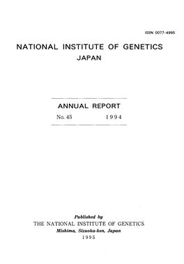 National Institute of Genetics Japan