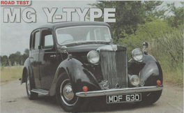 Road Test MG Y Type