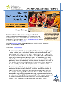The JW Mcconnell Family Foundation