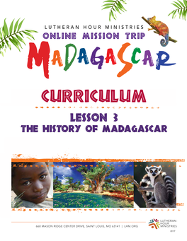 Lesson 3 the History of Madagascar