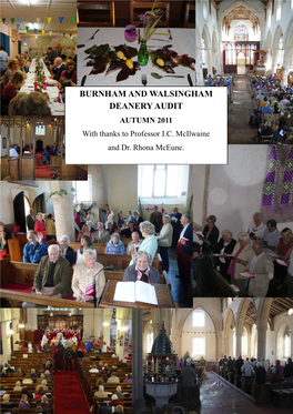 Burnham and Walsingham Deanery Audit January 2012