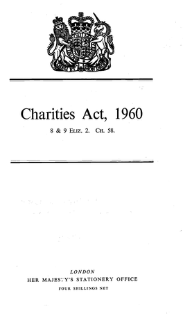 Charities Act, 1960
