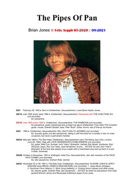 Brian Jones © Felix Aeppli 05-2020 / 09-2021