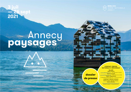 Annecy Paysages 2021 42 Installations Et 7 Expositions Du 3 Juillet Au 26 Septembre