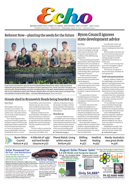 The Byron Shire Echo • Volume 35 #10 • Wednesday, August 19, 2020 •