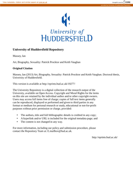 University of Huddersfield Repository