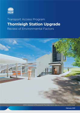 Thornleigh Station Upgrade Review of Environmental Factors