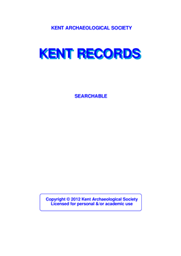 Kent Records, Volume 15, (1956) II