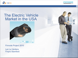 The Electric Vehicle Market in the USA