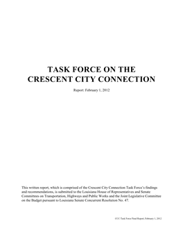 Task Force on the Crescent City Connection