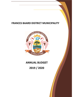 Annual Budget 2019 / 2020