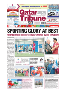 SPORTING GLORY at BEST Qatar Celebrates National Sport Day with Great Joy and Enthusiasm