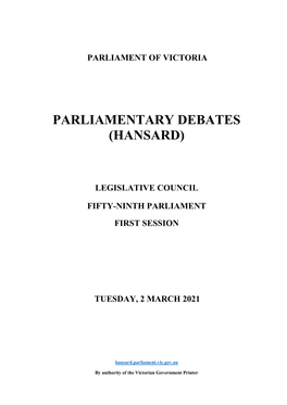 Parliamentary Debates (Hansard)