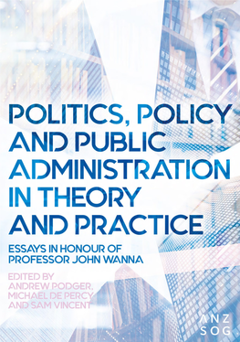 Australian Budgeting and Beyond: Exploring John Wanna’S Scholarly Surplus