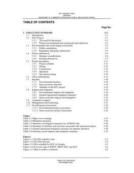 Table of Contents