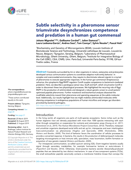 Subtle Selectivity in a Pheromone Sensor Triumvirate Desynchronizes