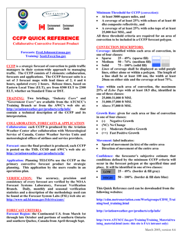 Ccfp Quick Reference