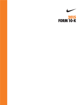 NIKE, INC. ANNUAL REPORT on FORM 10-K Table of Contents