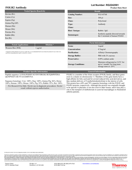 FOLR2 Antibody